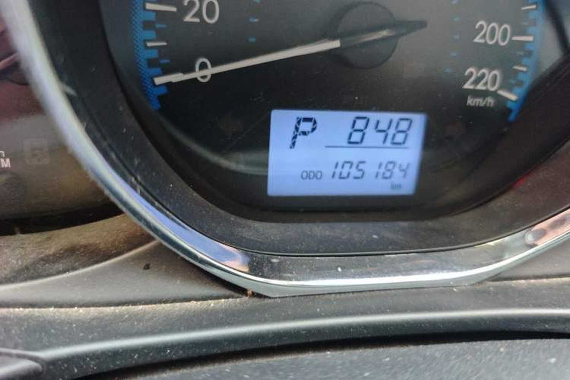 Used Toyota Vios 2019 1.5L CVT Innovation Edition Odometer Close Up