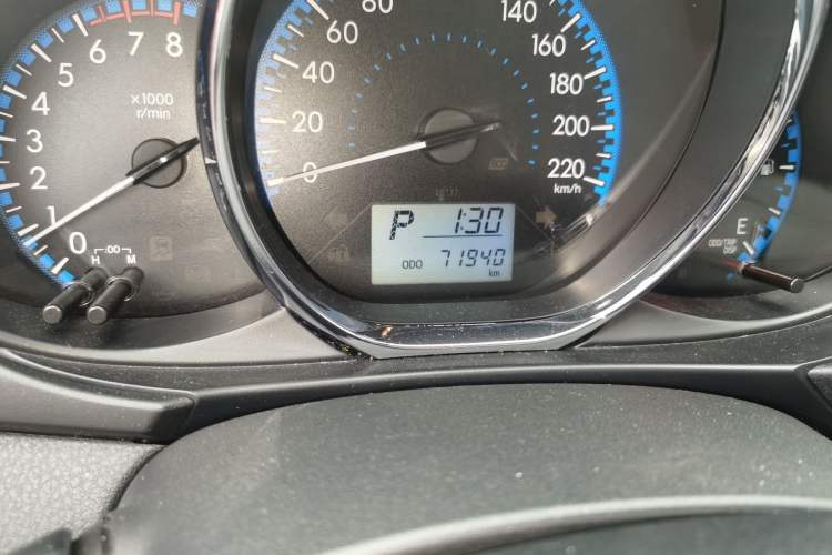 Used Toyota Vios 2019 1.5L CVT Innovation Edition Odometer Close Up
