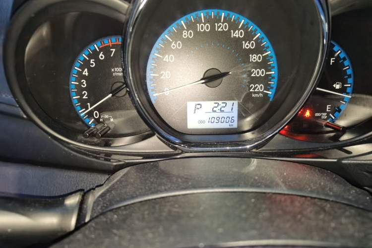 Used Toyota Vios 2019 1.5L CVT Innovation Edition Odometer Close Up