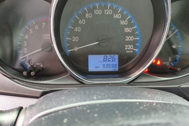 Used Toyota Vios 2019 1.5L Manual Trend Edition Odometer Close Up