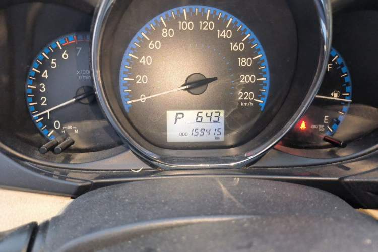 Used Toyota Vios 2019 1.5L CVT Innovation Edition Odometer Close Up