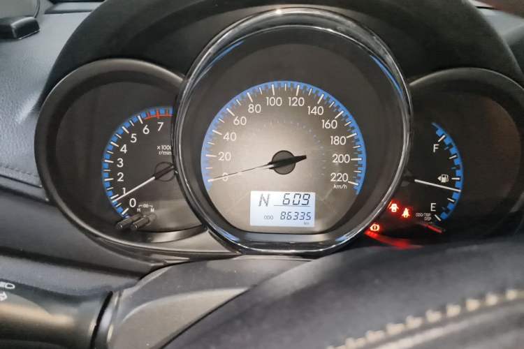Used Toyota Vios 2019 1.5L CVT Innovation Edition Odometer Close Up