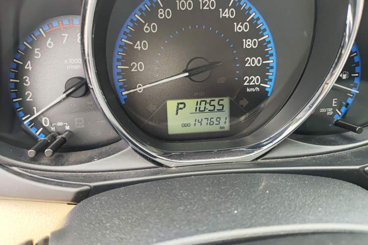 Used Toyota Vios 2019 1.5L CVT Innovation Edition Odometer Close Up
