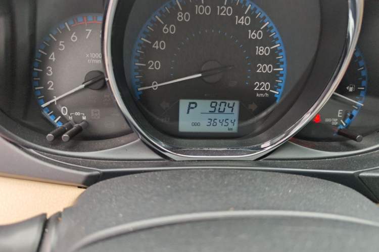 Used Toyota Vios 2019 1.5L CVT Innovation Edition Odometer Close Up