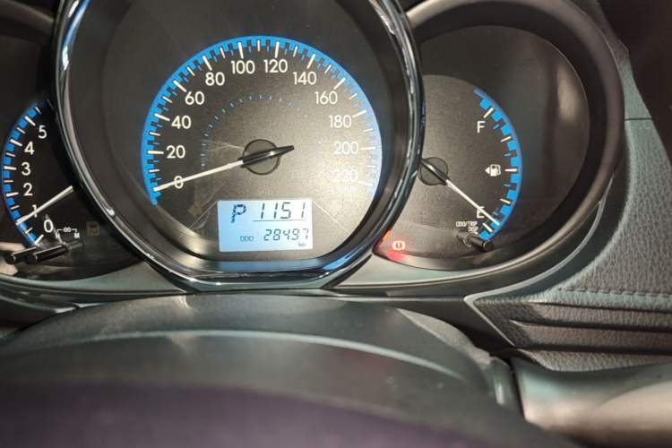 Used Toyota Vios 2019 1.5L CVT Innovation Edition Odometer Close Up