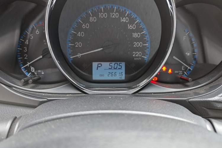 Used Toyota Vios 2019 1.5L CVT Innovation Edition Odometer Close Up
