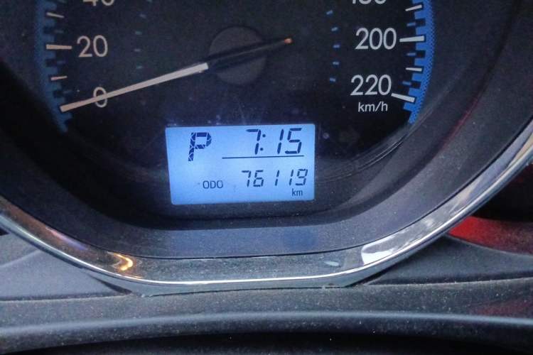 Used Toyota Vios 2019 1.5L CVT Innovation Edition Odometer Close Up