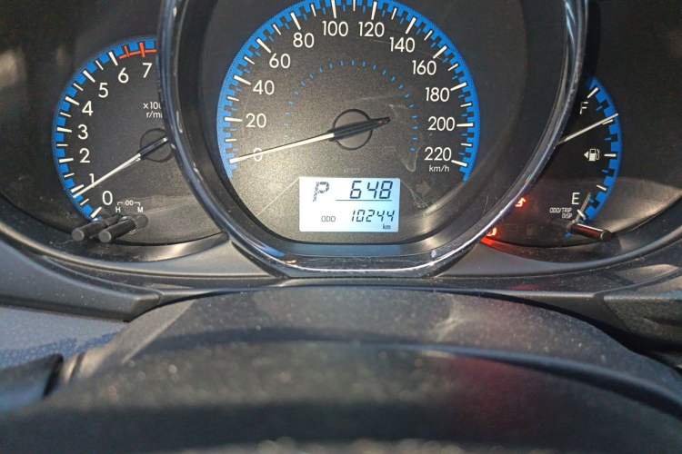 Used Toyota Vios 2019 1.5L CVT Innovation Edition Odometer Close Up