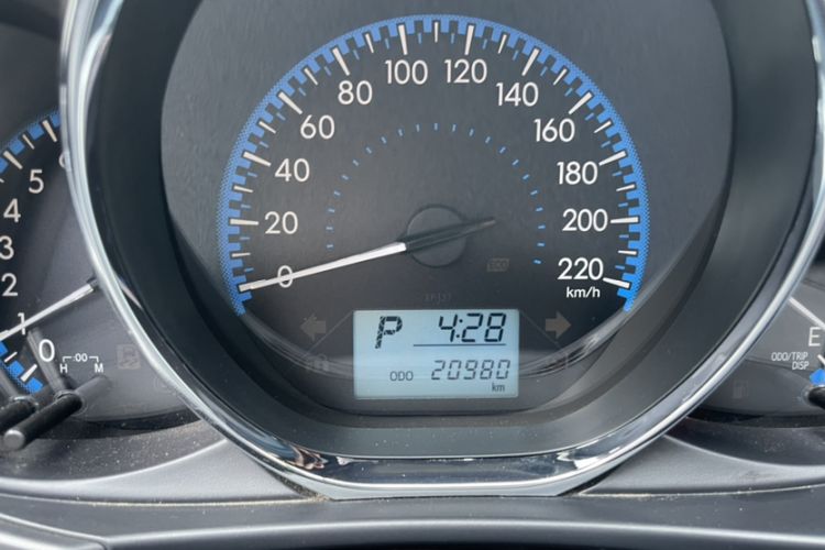 Used Toyota Vios 2019 1.5L CVT Innovation Edition Odometer Close Up