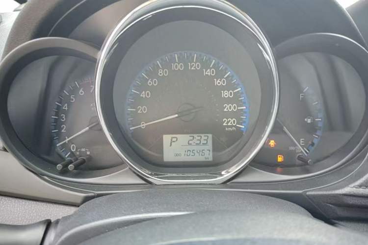 Used Toyota Vios 2019 1.5L CVT Innovation Edition Odometer Close Up