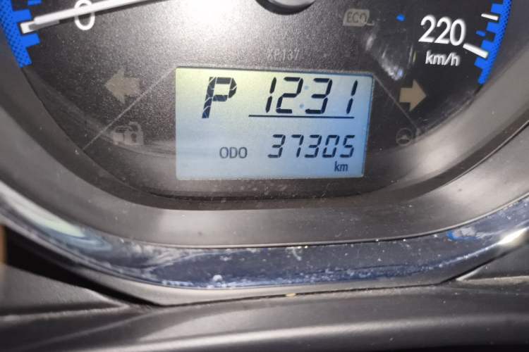 Used Toyota Vios 2019 1.5L CVT Innovation Edition Odometer Close Up