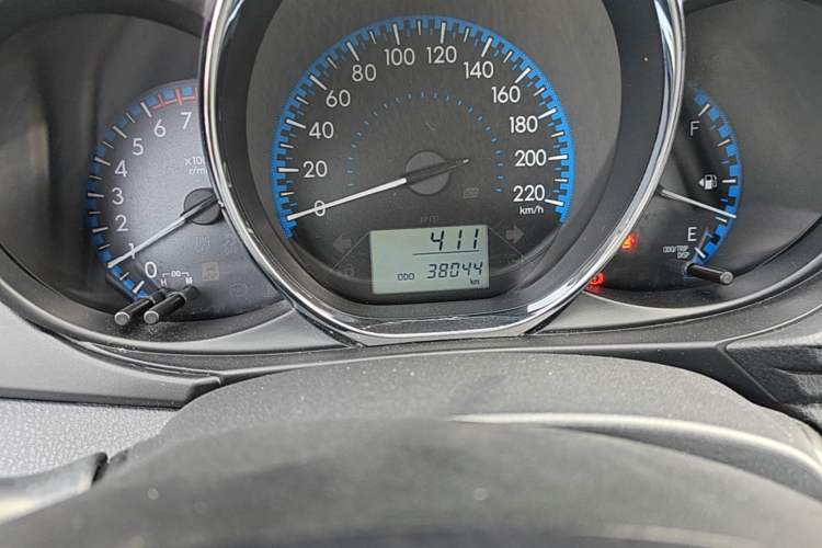 Used Toyota Vios 2019 1.5L Manual Trend Edition Odometer Close Up