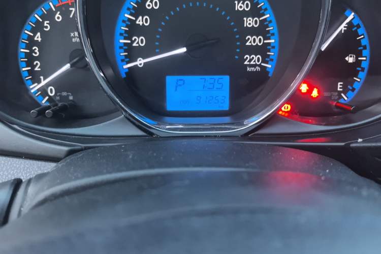 Used Toyota Vios 2019 1.5L CVT Innovation Edition Odometer Close Up