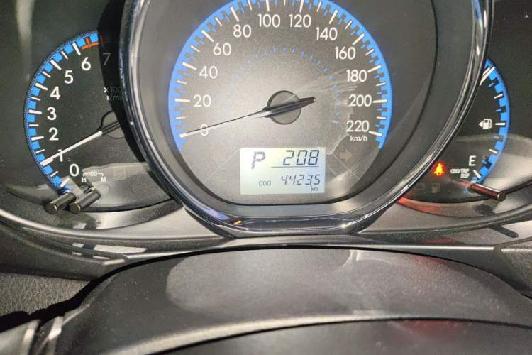 Used Toyota Vios 2019 1.5L CVT Innovation Edition Odometer Close Up