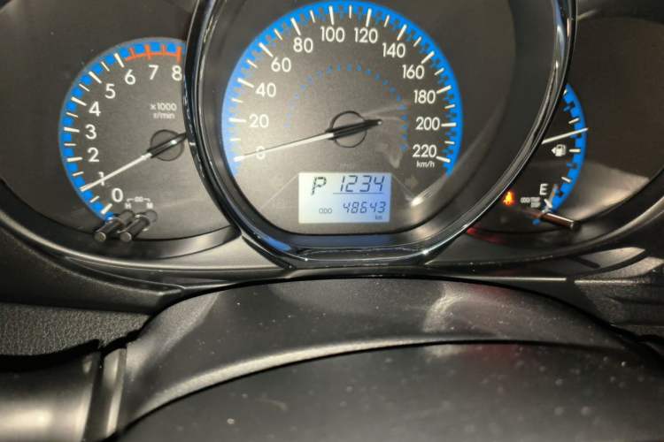 Used Toyota Vios 2019 1.5L CVT Innovation Edition Odometer Close Up