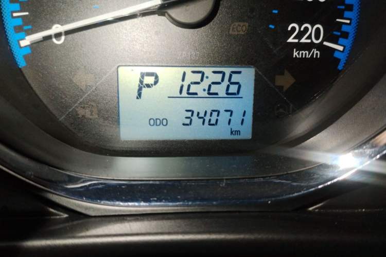 Used Toyota Vios 2019 1.5L CVT Innovation Edition Odometer Close Up