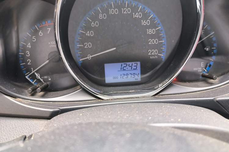 Used Toyota Vios 2019 1.5L Manual Trend Edition Odometer Close Up