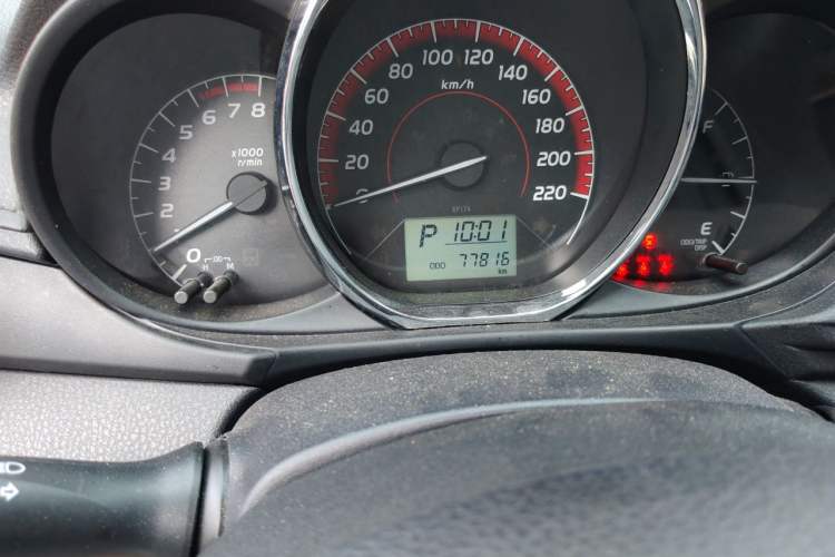 Used Toyota Vios 2019 1.5L CVT Innovation Edition Odometer Close Up
