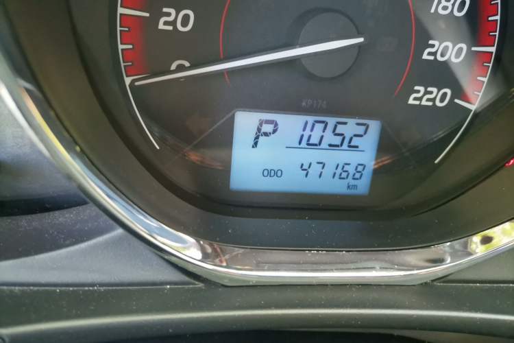 Used Toyota Vios 2021 1.5L CVT Innovation Edition Odometer Close Up