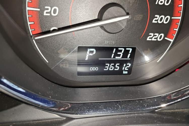 Used Toyota Vios 2021 1.5L CVT Smart Drive Edition Odometer Close Up
