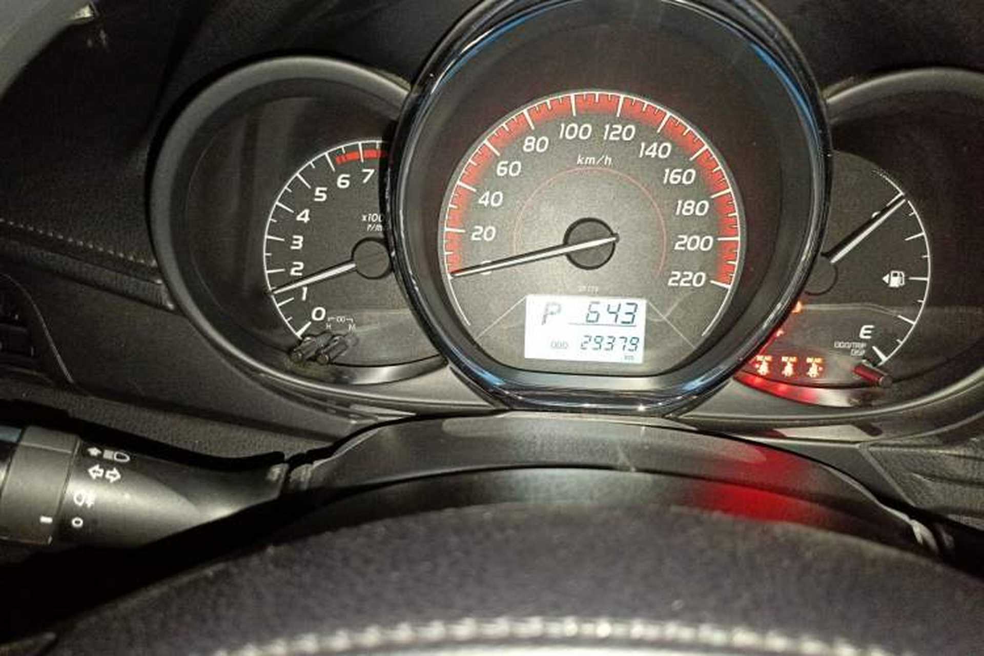 Used Toyota Vios 2021 1.5L CVT Innovation Edition Odometer Close Up