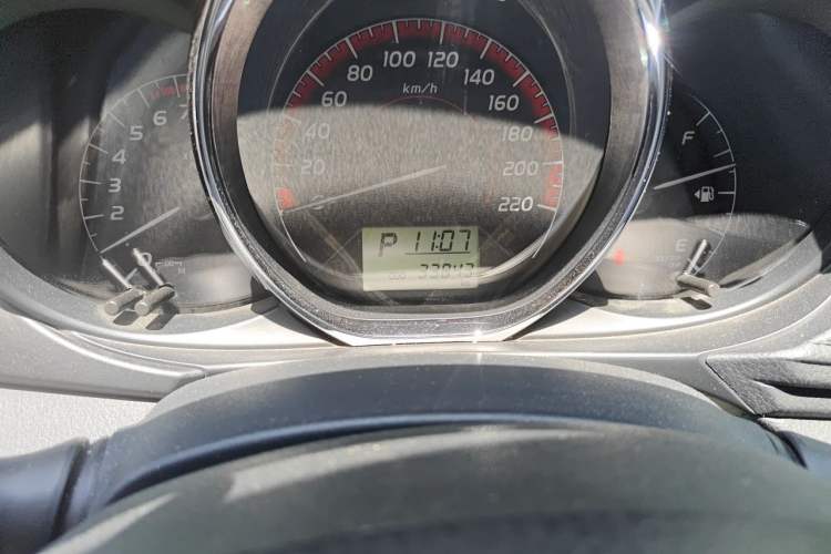 Used Toyota Vios 2021 1.5L CVT Innovation Edition Odometer Close Up
