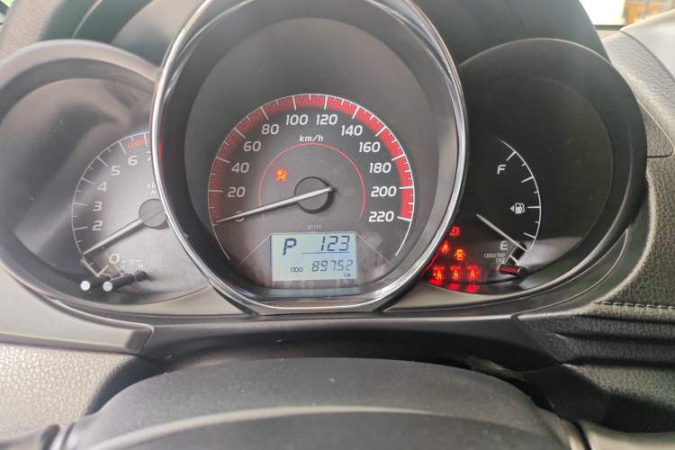 Used Toyota Vios 2021 1.5L CVT Innovation Edition Odometer Close Up