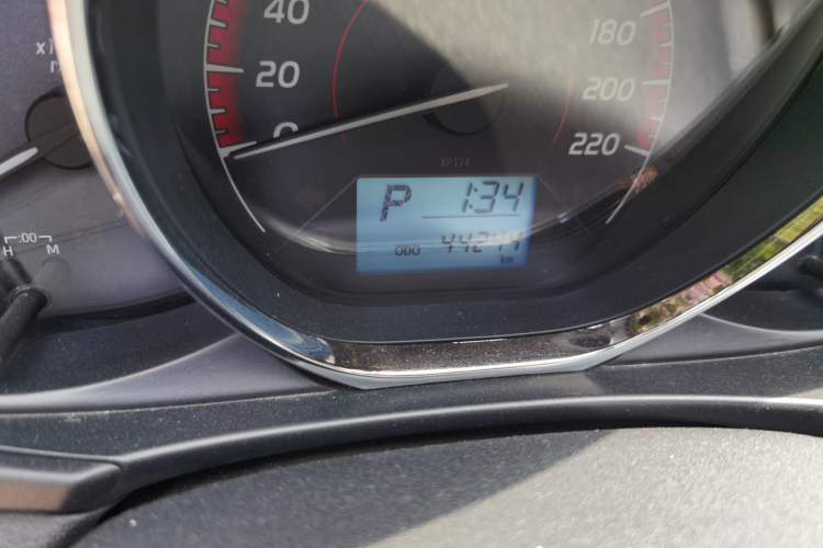 Used Toyota Vios 2021 1.5L CVT Innovation Edition Odometer Close Up