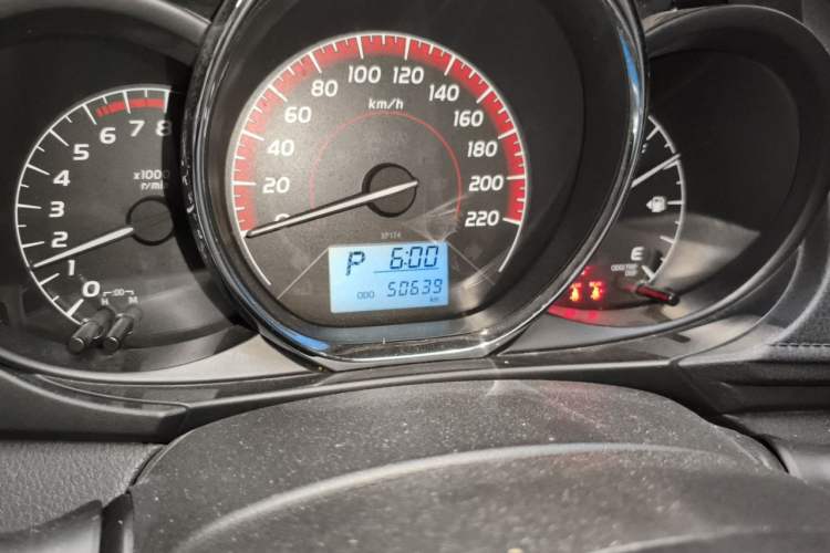 Used Toyota Vios 2021 1.5L CVT Innovation Edition Odometer Close Up