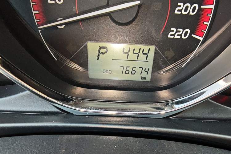 Used Toyota Vios 2021 1.5L CVT Innovation Edition Odometer Close Up