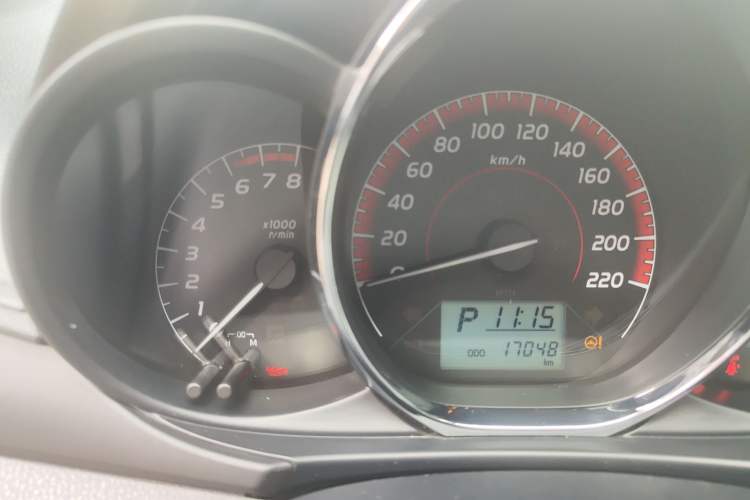 Used Toyota Vios 2021 1.5L CVT Innovation Edition Odometer Close Up