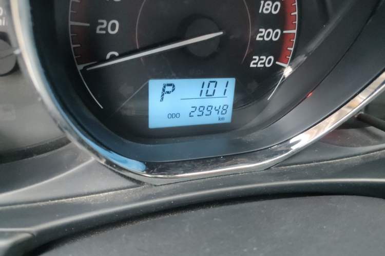 Used Toyota Vios 2021 1.5L CVT Innovation Edition Odometer Close Up