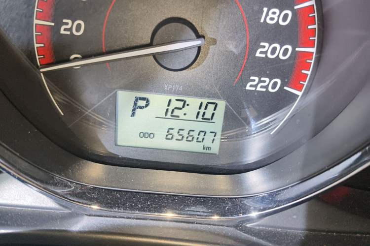 Used Toyota Vios 2021 1.5L CVT Innovation Edition Odometer Close Up