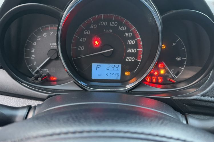 Used Toyota Vios 2021 1.5L CVT Innovation Edition Odometer Close Up