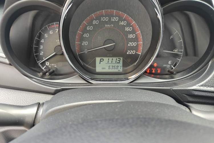 Used Toyota Vios 2021 1.5L CVT Innovation Edition Odometer Close Up