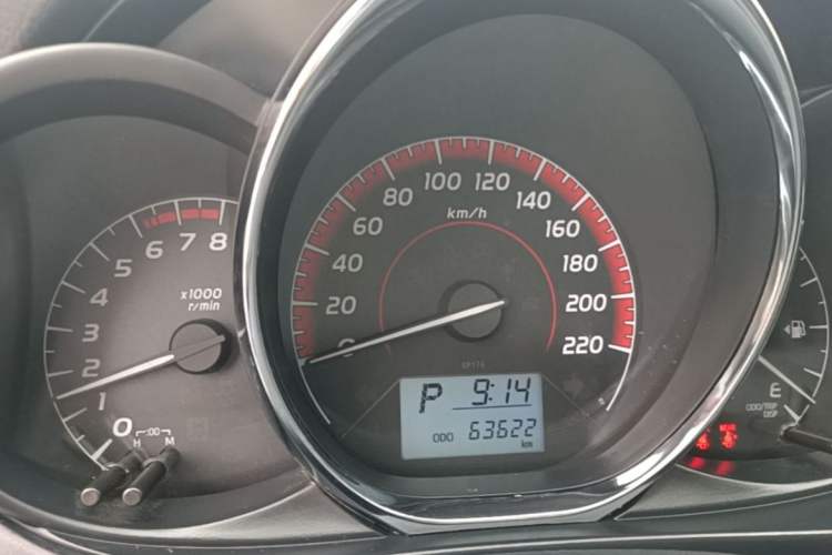 Used Toyota Vios 2021 1.5L CVT Comfort Edition Odometer Close Up