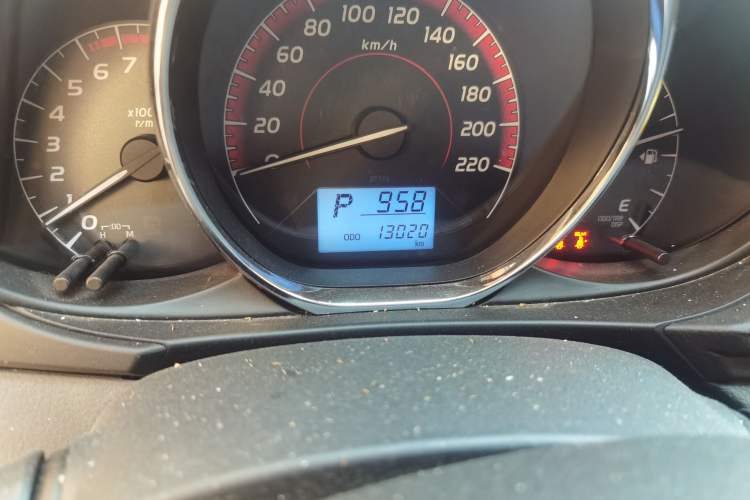 Used Toyota Vios 2021 1.5L CVT Innovation Edition Odometer Close Up