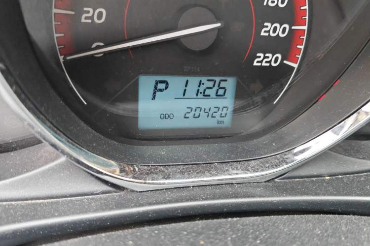 Used Toyota Vios 2021 1.5L CVT Innovation Edition Odometer Close Up