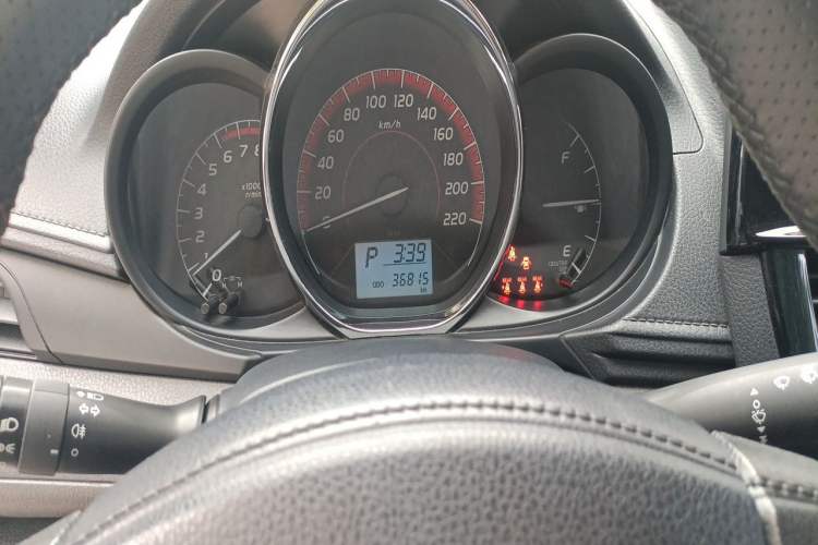 Used Toyota Vios 2021 1.5L CVT Innovation Edition Odometer Close Up