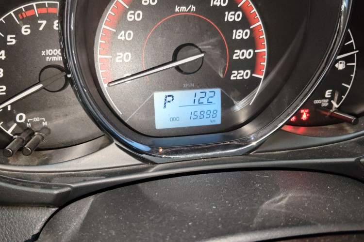 Used Toyota Vios 2021 1.5L CVT Innovation Edition Odometer Close Up
