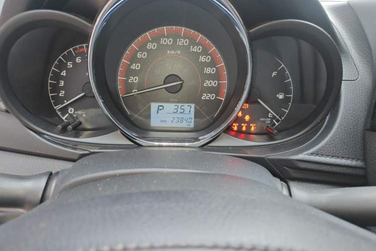 Used Toyota Vios 2021 1.5L CVT Innovation Edition Odometer Close Up