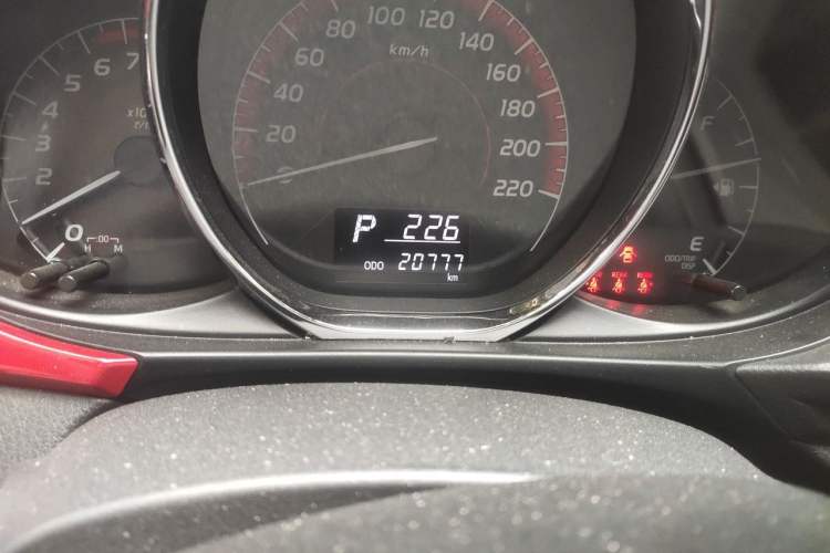 Used Toyota Vios 2021 1.5L CVT Smart Drive Edition Odometer Close Up