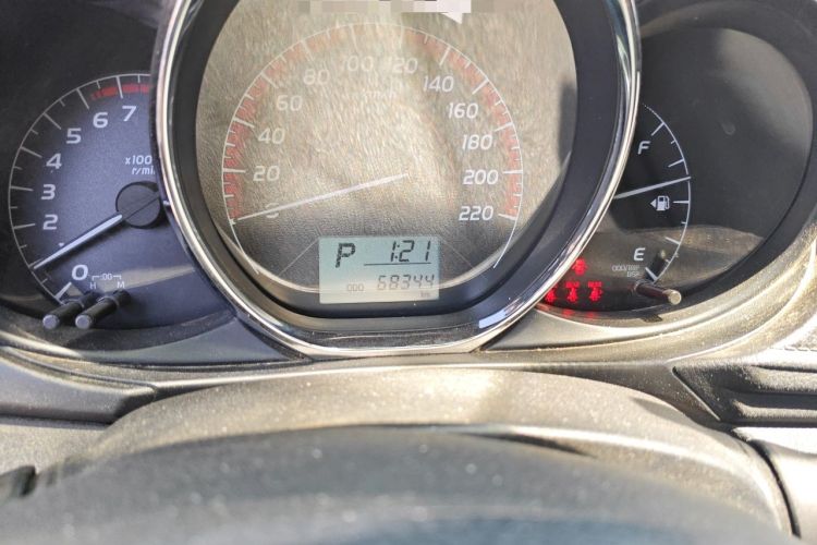 Used Toyota Vios 2021 1.5L CVT Innovation Edition Odometer Close Up