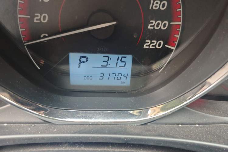Used Toyota Vios 2021 1.5L CVT Innovation Edition Odometer Close Up