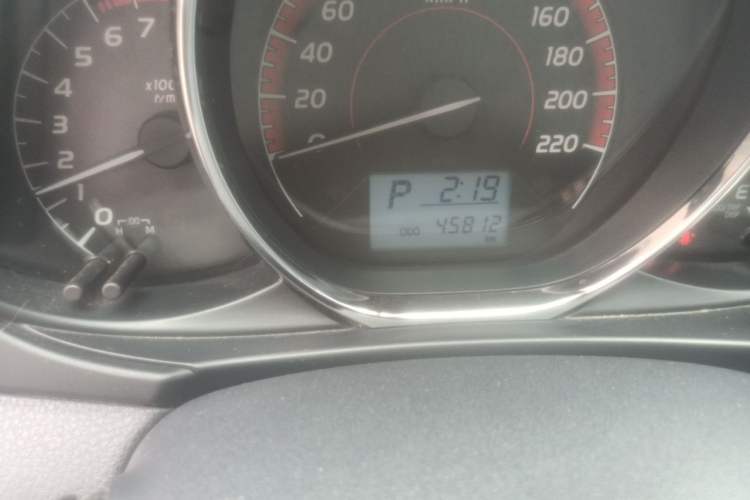Used Toyota Vios 2021 1.5L CVT Innovation Edition Odometer Close Up