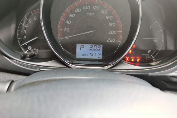 Used Toyota Vios 2021 1.5L CVT Innovation Edition Odometer Close Up