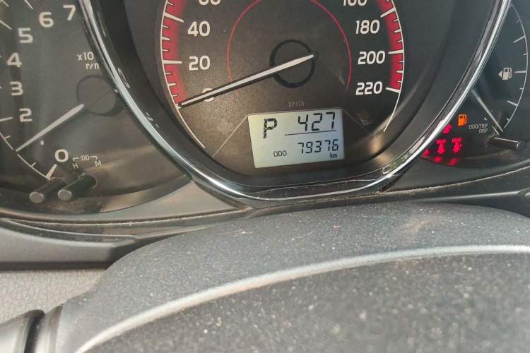 Used Toyota Vios 2021 1.5L CVT Innovation Edition Odometer Close Up