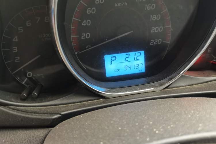 Used Toyota Vios 2021 1.5L CVT Innovation Edition Odometer Close Up