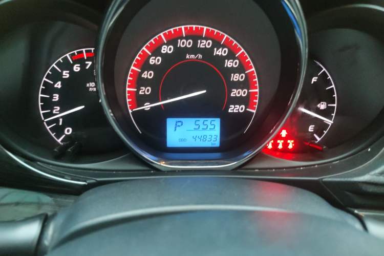 Used Toyota Vios 2021 1.5L CVT Innovation Edition Odometer Close Up