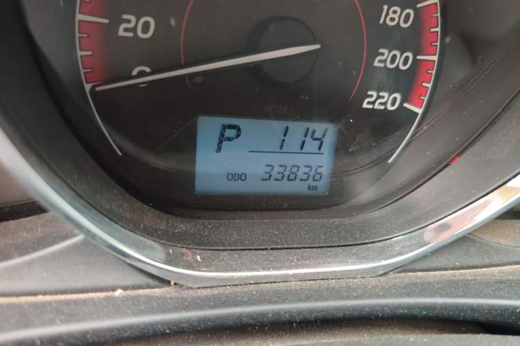 Used Toyota Vios 2021 1.5L CVT Innovation Edition Odometer Close Up